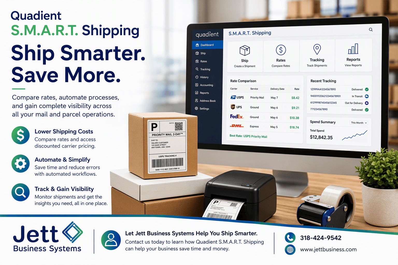 Quadient S.M.A.R.T. Shipping: Reduce Shipping Costs and Streamline Business Operations